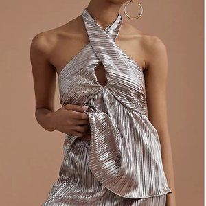 NWOT ✨ Anthropologie Monte Shimmer V-Neck Tank Large